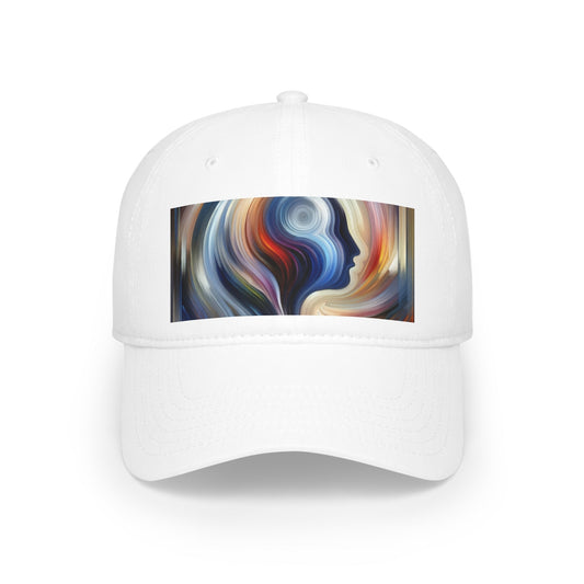 Harmonious Mindset Abstract Low Profile Baseball Cap - ATUH.ART