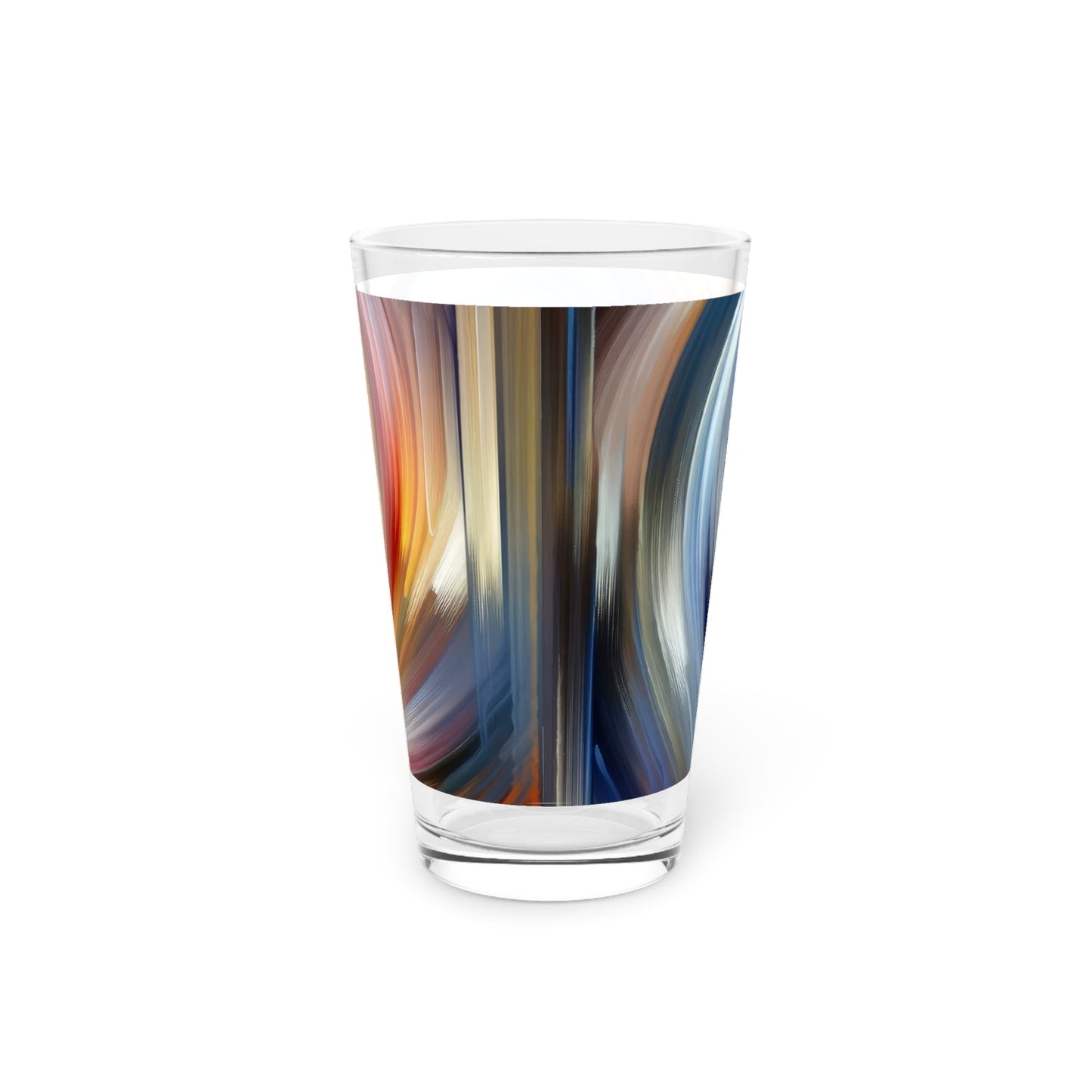 Harmonious Mindset Abstract Pint Glass, 16oz - ATUH.ART