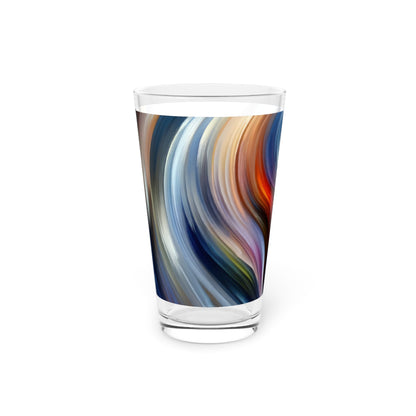 Harmonious Mindset Abstract Pint Glass, 16oz - ATUH.ART