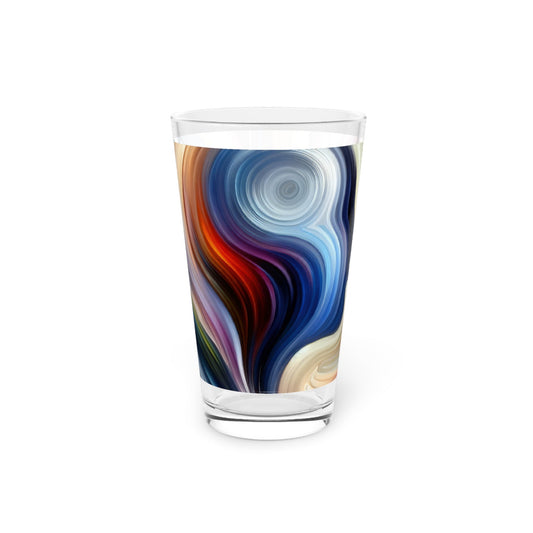 Harmonious Mindset Abstract Pint Glass, 16oz - ATUH.ART