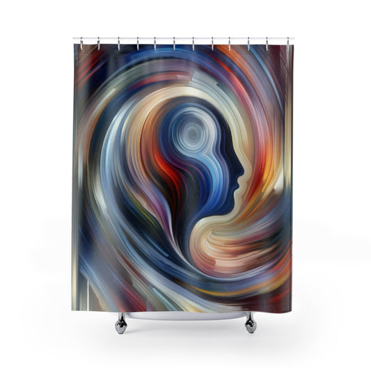 Harmonious Mindset Abstract Shower Curtains - ATUH.ART