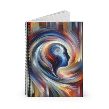 Harmonious Mindset Abstract Spiral Notebook - Ruled Line - ATUH.ART