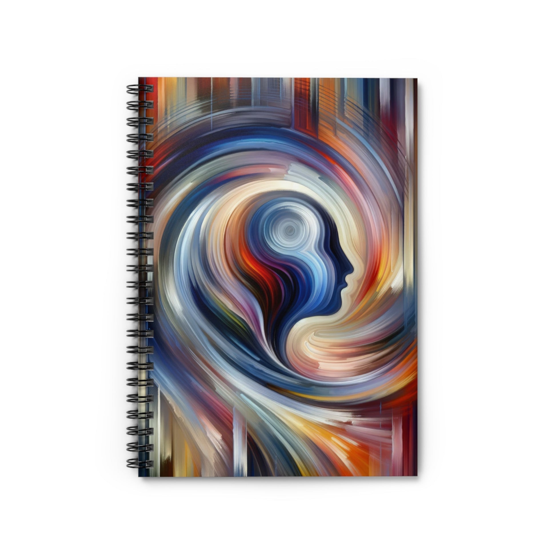 Harmonious Mindset Abstract Spiral Notebook - Ruled Line - ATUH.ART