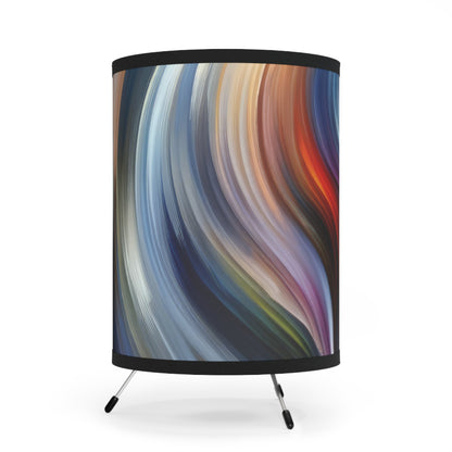 Harmonious Mindset Abstract Tripod Lamp with High-Res Printed Shade, US\CA plug - ATUH.ART