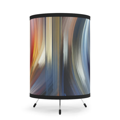Harmonious Mindset Abstract Tripod Lamp with High-Res Printed Shade, US\CA plug - ATUH.ART