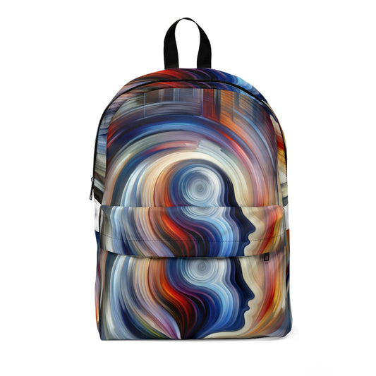 Harmonious Mindset Abstract Unisex Classic Backpack - ATUH.ART