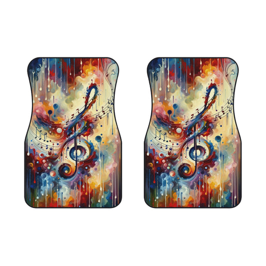 Harmonizing Melody Life Car Mats (2x Front) - ATUH.ART