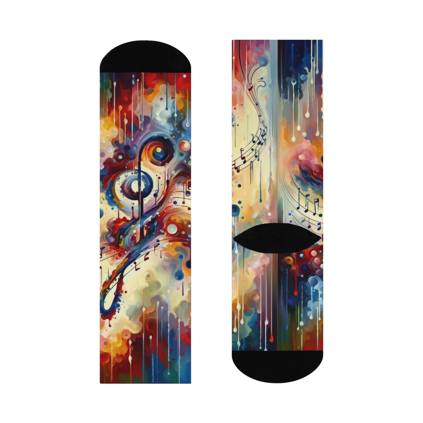 Harmonizing Melody Life Cushioned Crew Socks - ATUH.ART