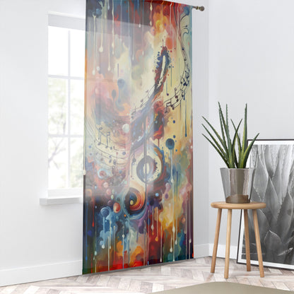 Harmonizing Melody Life Window Curtain - ATUH.ART