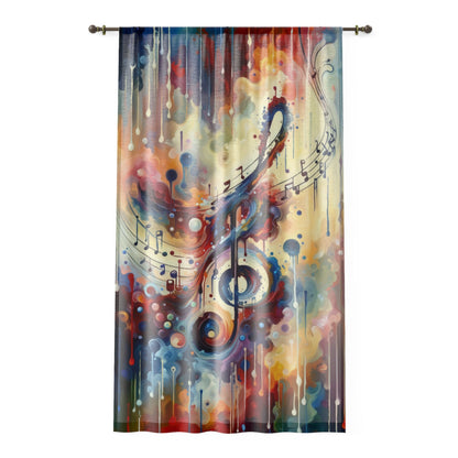 Harmonizing Melody Life Window Curtain - ATUH.ART
