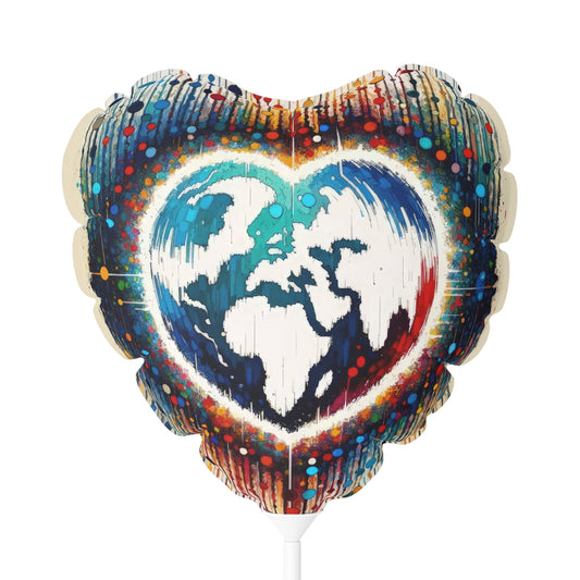 Heartbeats Synchronizing Peace Balloon (Round and Heart-shaped), 11" - ATUH.ART