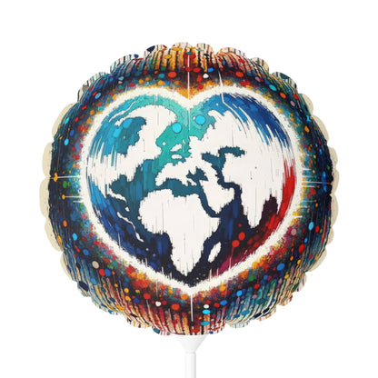 Heartbeats Synchronizing Peace Balloon (Round and Heart-shaped), 11" - ATUH.ART