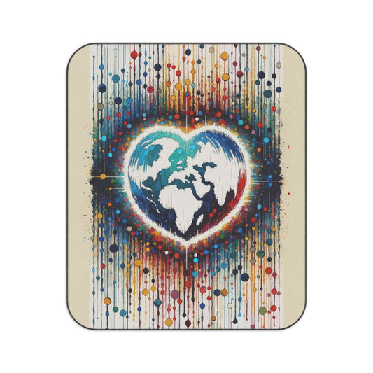 Heartbeats Synchronizing Peace Picnic Blanket - ATUH.ART
