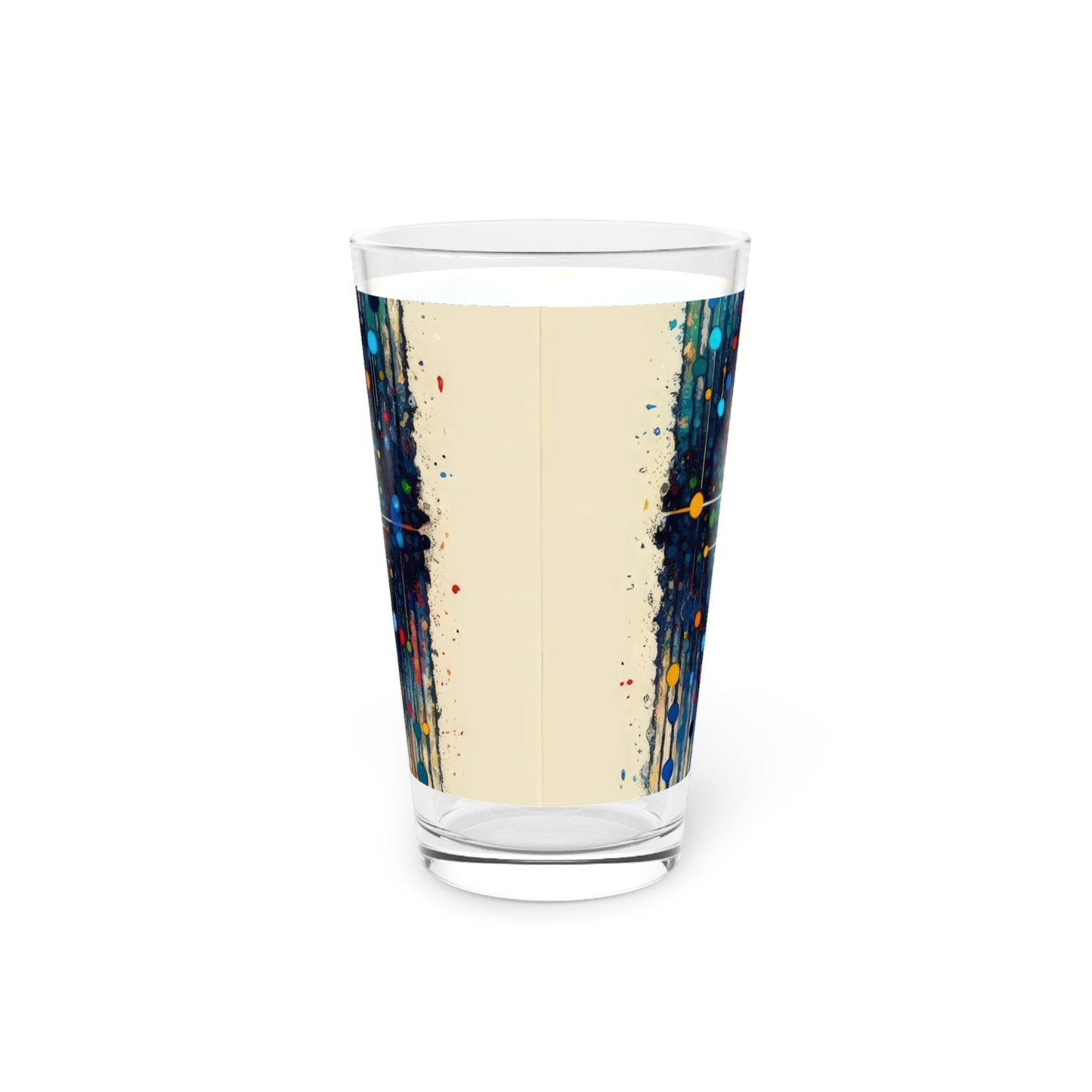 Heartbeats Synchronizing Peace Pint Glass, 16oz - ATUH.ART