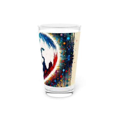 Heartbeats Synchronizing Peace Pint Glass, 16oz - ATUH.ART