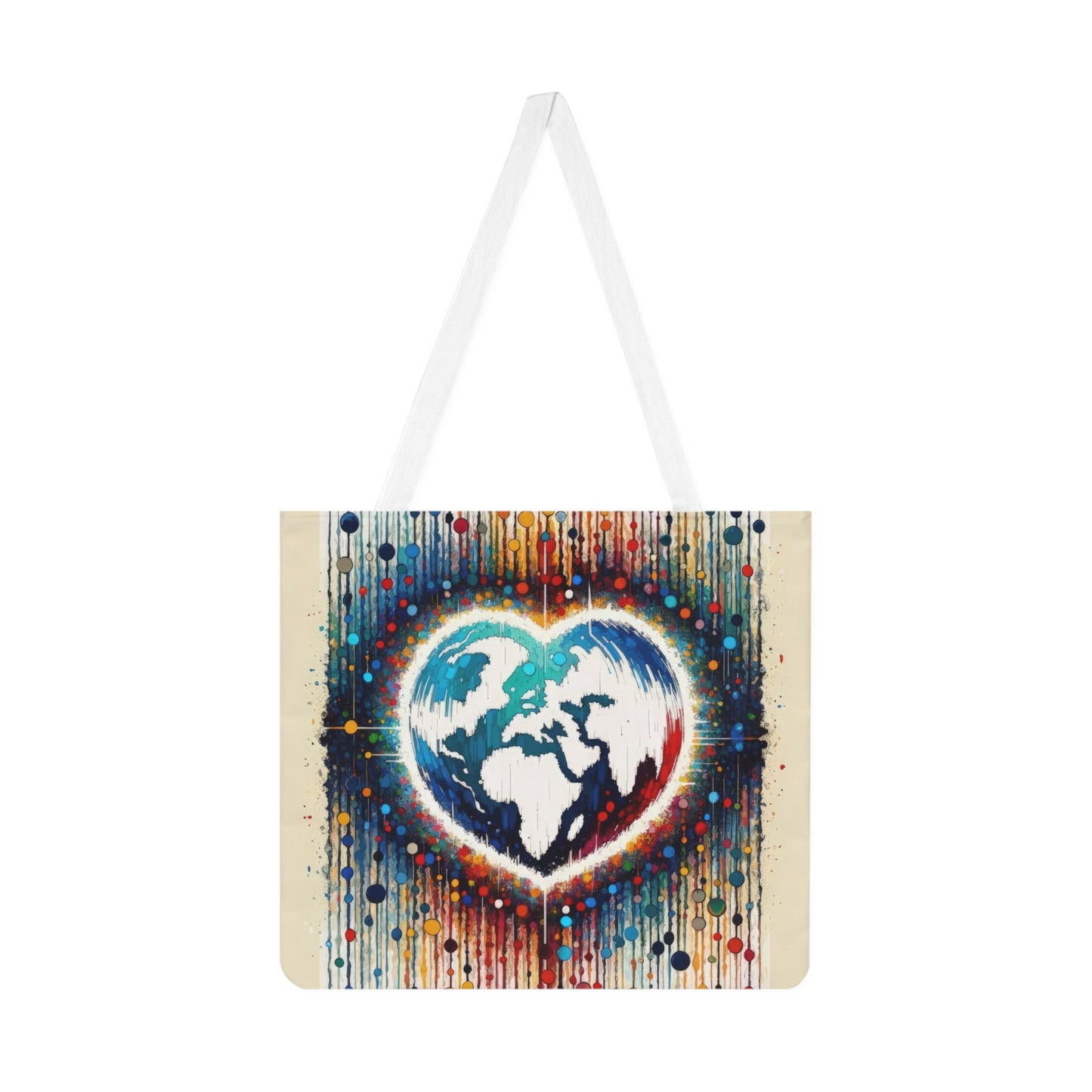 Heartbeats Synchronizing Peace Shoulder Tote Bag (AOP) - ATUH.ART