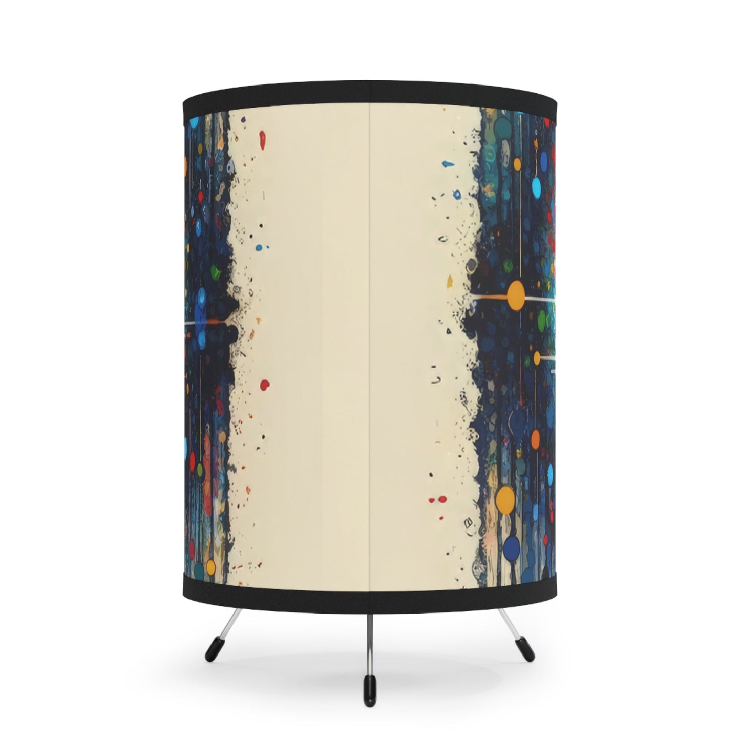 Heartbeats Synchronizing Peace Tripod Lamp with High-Res Printed Shade, US\CA plug - ATUH.ART