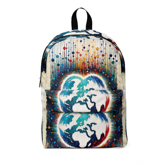 Heartbeats Synchronizing Peace Unisex Classic Backpack - ATUH.ART