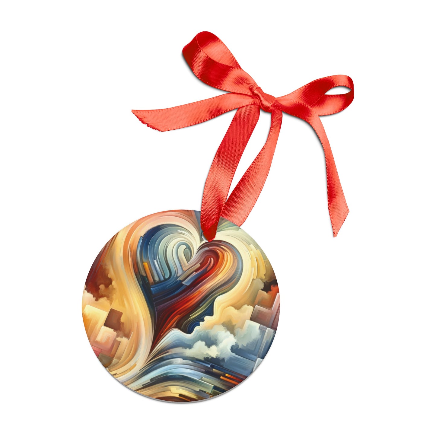 Heartfelt Lexicon Unity Acrylic Ornament with Ribbon - ATUH.ART