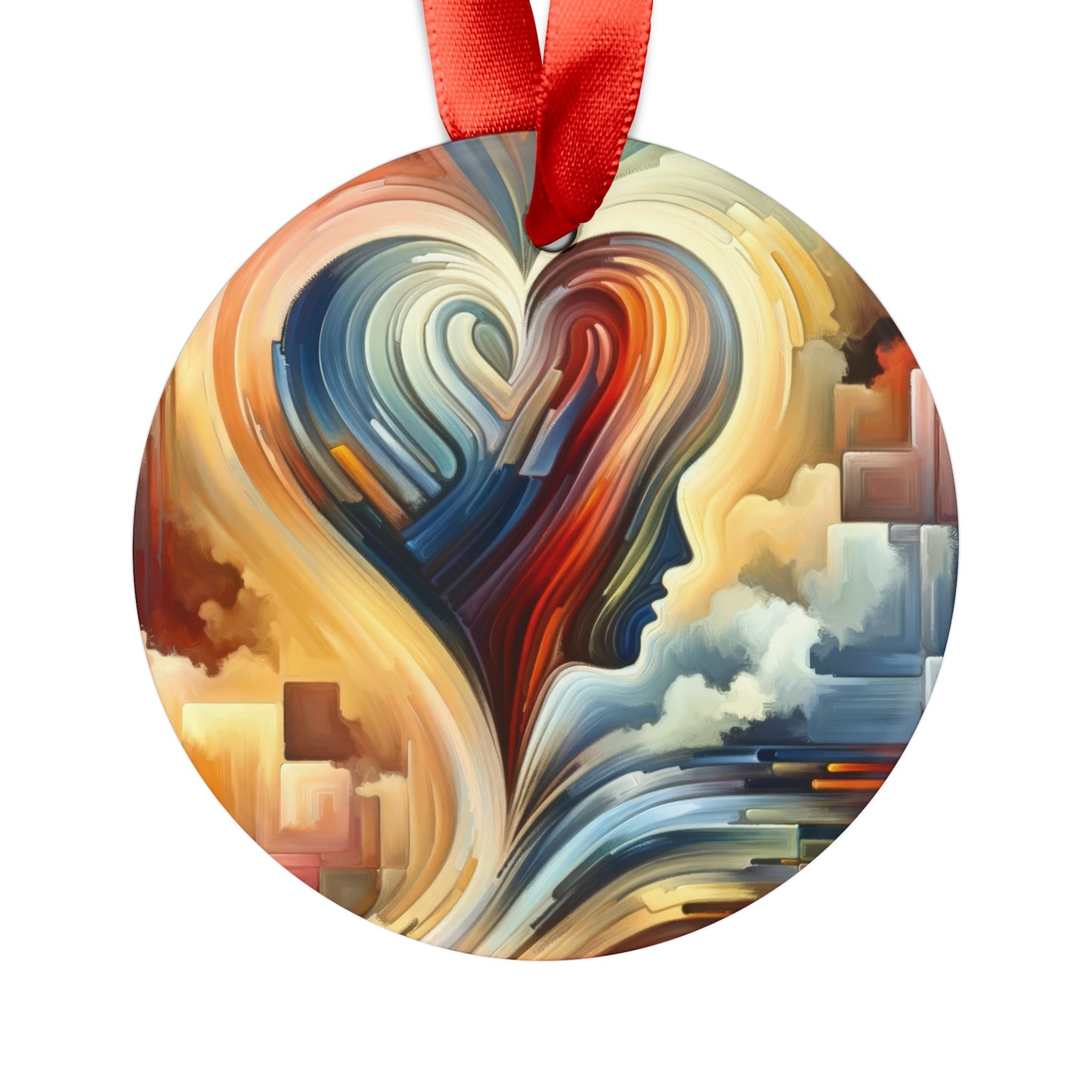 Heartfelt Lexicon Unity Acrylic Ornament with Ribbon - ATUH.ART