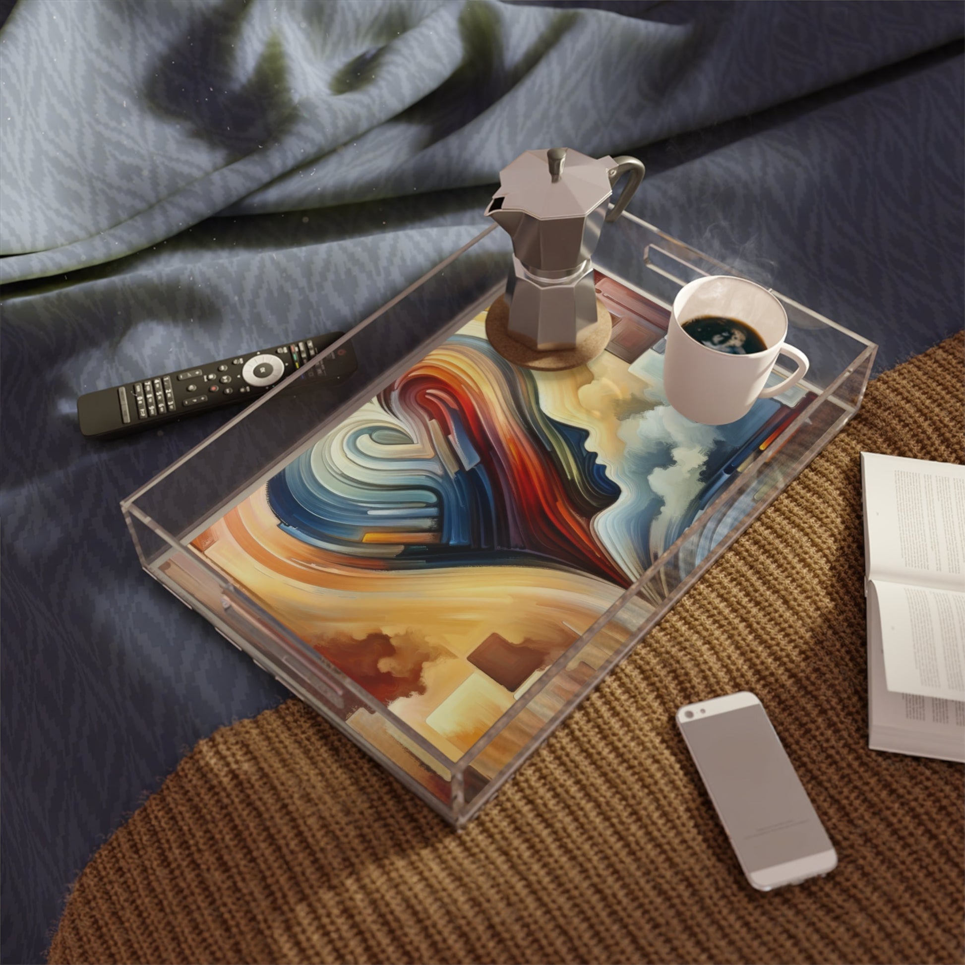 Heartfelt Lexicon Unity Acrylic Serving Tray - ATUH.ART