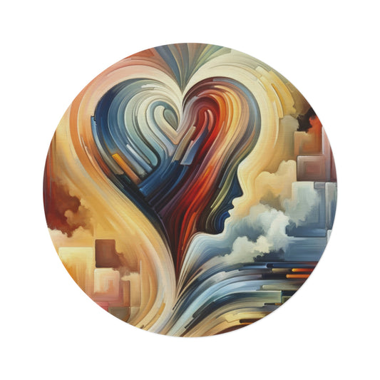 Heartfelt Lexicon Unity Round Rug - ATUH.ART