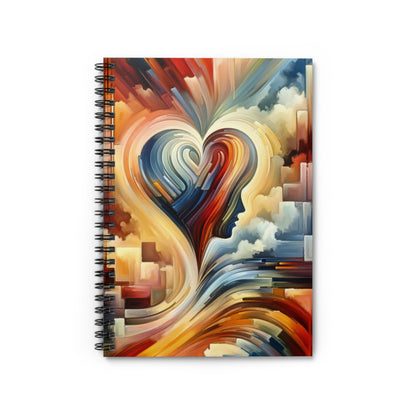 Heartfelt Lexicon Unity Spiral Notebook - Ruled Line - ATUH.ART