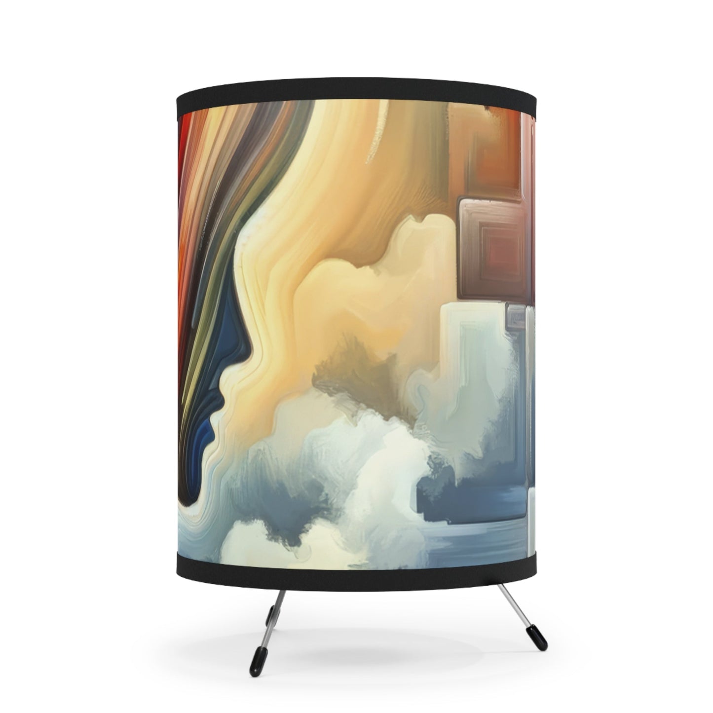 Heartfelt Lexicon Unity Tripod Lamp with High-Res Printed Shade, US\CA plug - ATUH.ART