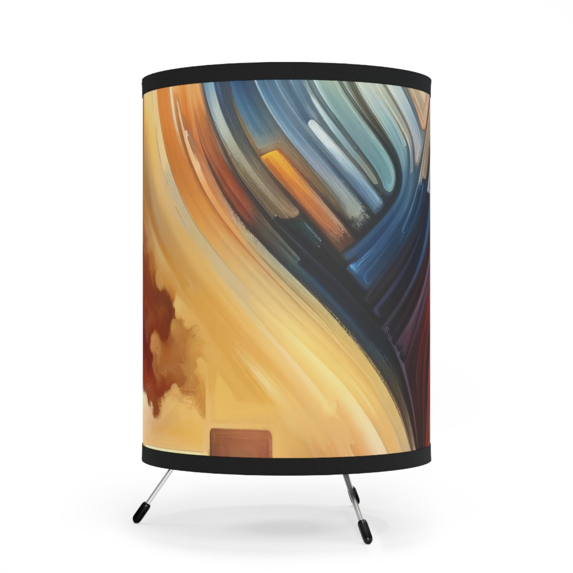 Heartfelt Lexicon Unity Tripod Lamp with High-Res Printed Shade, US\CA plug - ATUH.ART