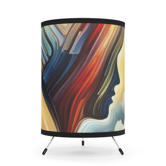 Heartfelt Lexicon Unity Tripod Lamp with High-Res Printed Shade, US\CA plug - ATUH.ART