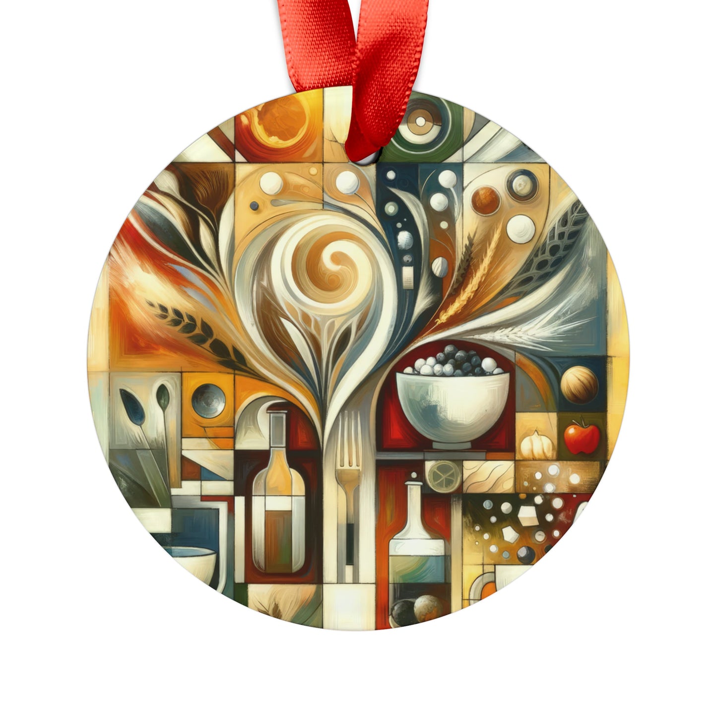 Hearth Health Harmony Acrylic Ornament with Ribbon - ATUH.ART