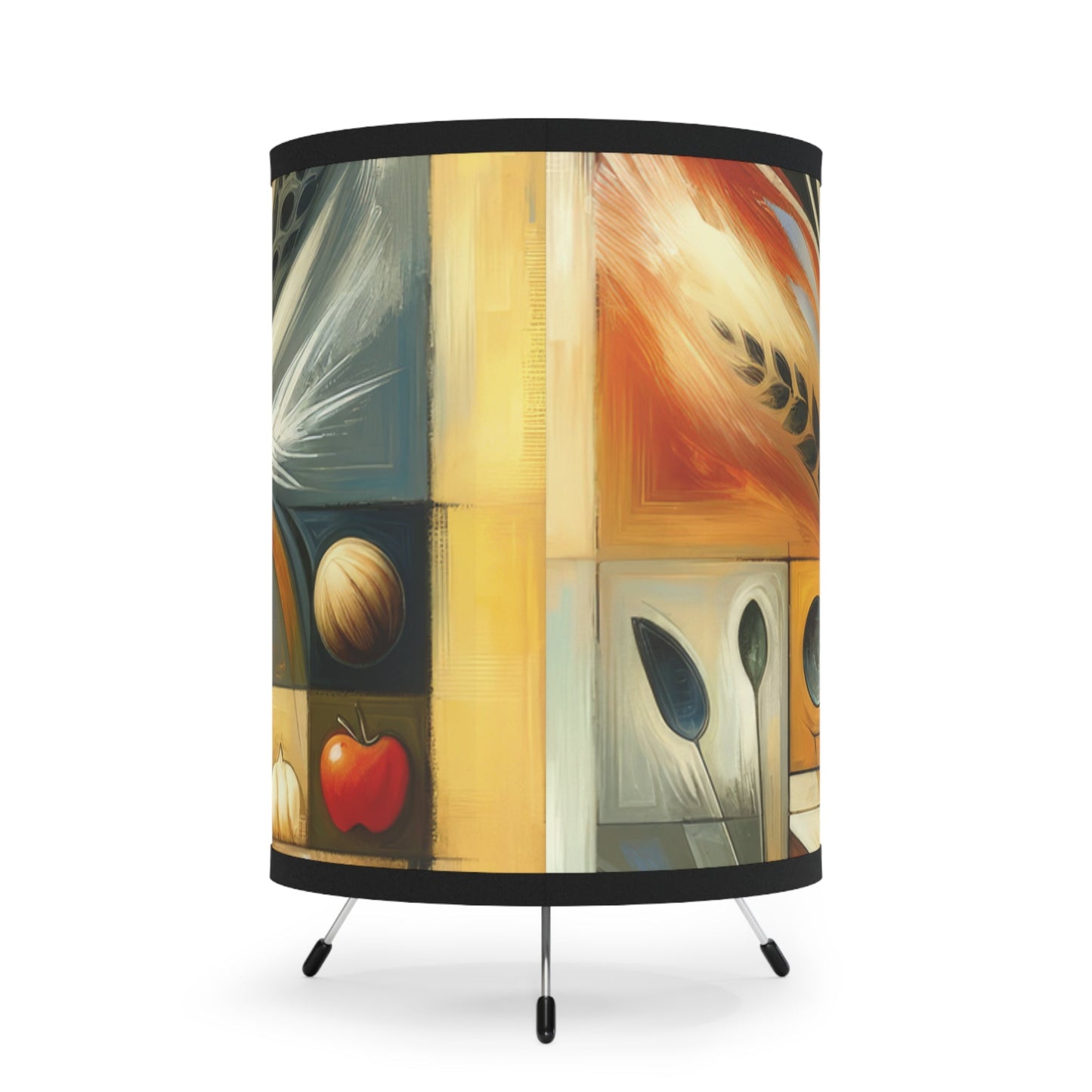 Hearth Health Harmony Tripod Lamp with High-Res Printed Shade, US\CA plug - ATUH.ART