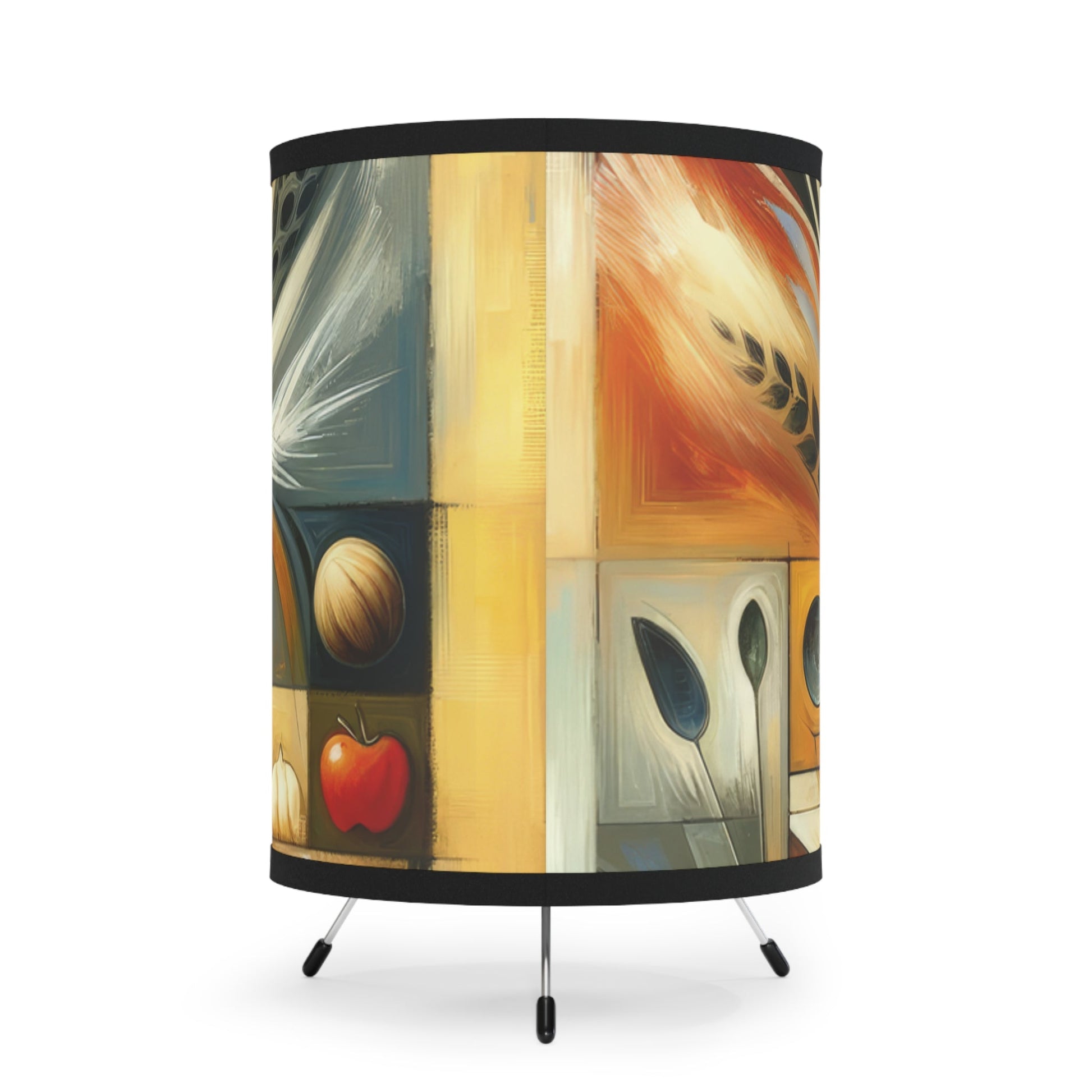 Hearth Health Harmony Tripod Lamp with High-Res Printed Shade, US\CA plug - ATUH.ART
