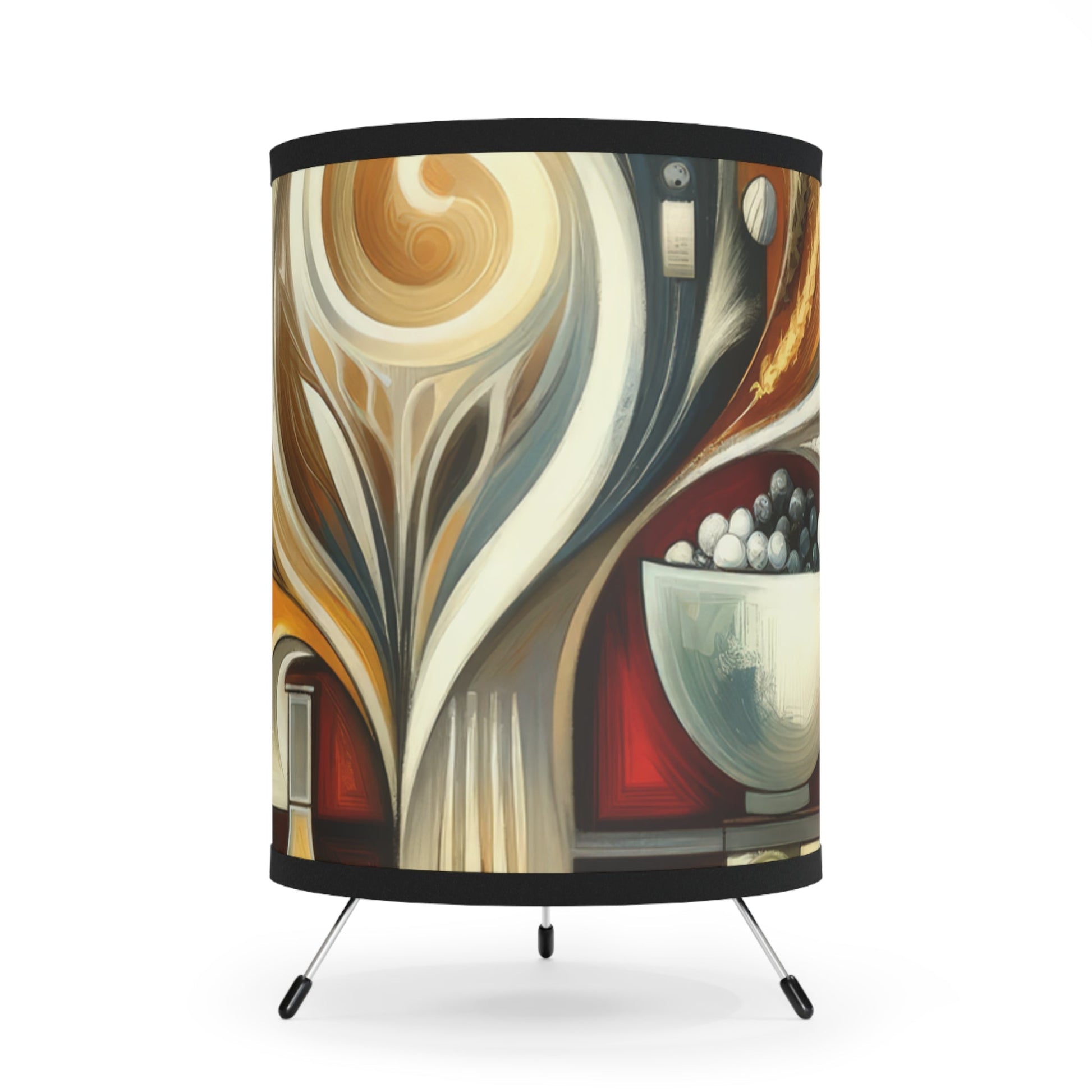 Hearth Health Harmony Tripod Lamp with High-Res Printed Shade, US\CA plug - ATUH.ART