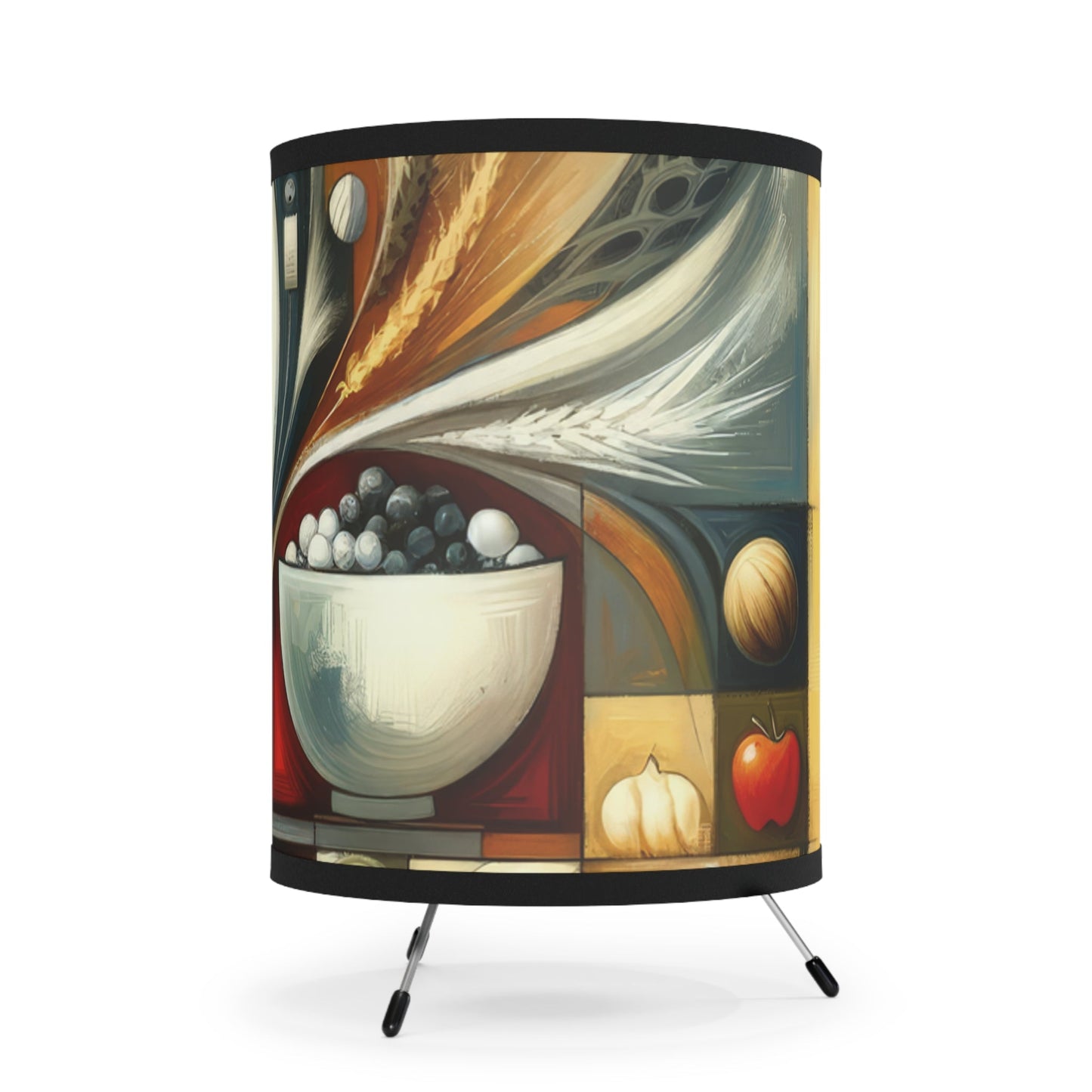 Hearth Health Harmony Tripod Lamp with High-Res Printed Shade, US\CA plug - ATUH.ART