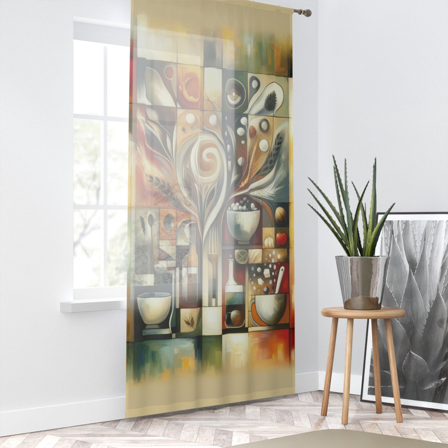 Hearth Health Harmony Window Curtain - ATUH.ART