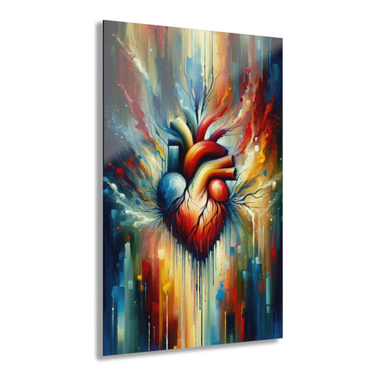 Humanity Heart Unveiled Acrylic Prints (French Cleat Hanging) - ATUH.ART