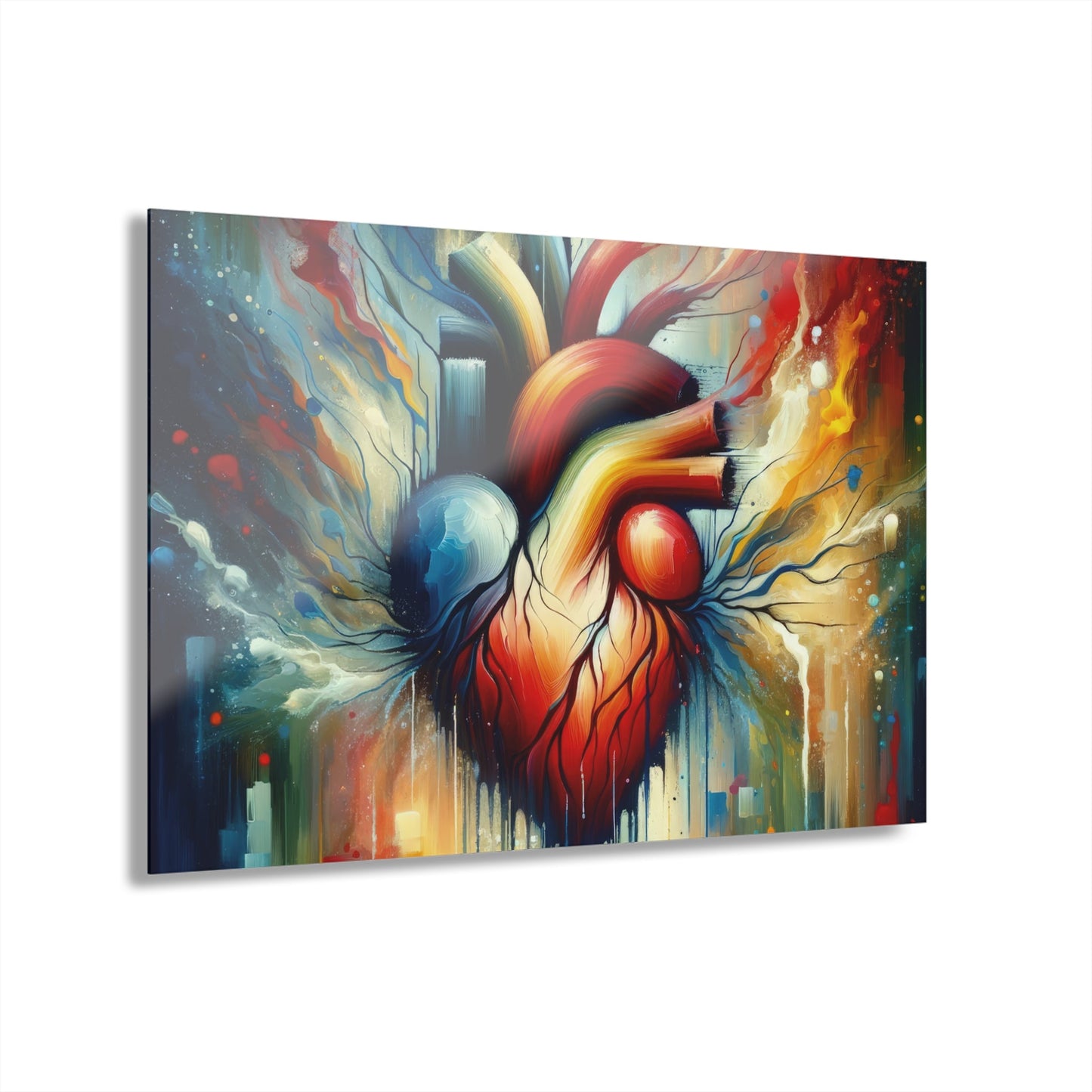 Humanity Heart Unveiled Acrylic Prints (French Cleat Hanging) - ATUH.ART