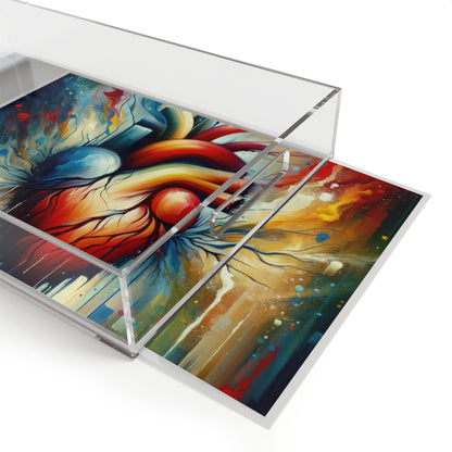 Humanity Heart Unveiled Acrylic Serving Tray - ATUH.ART