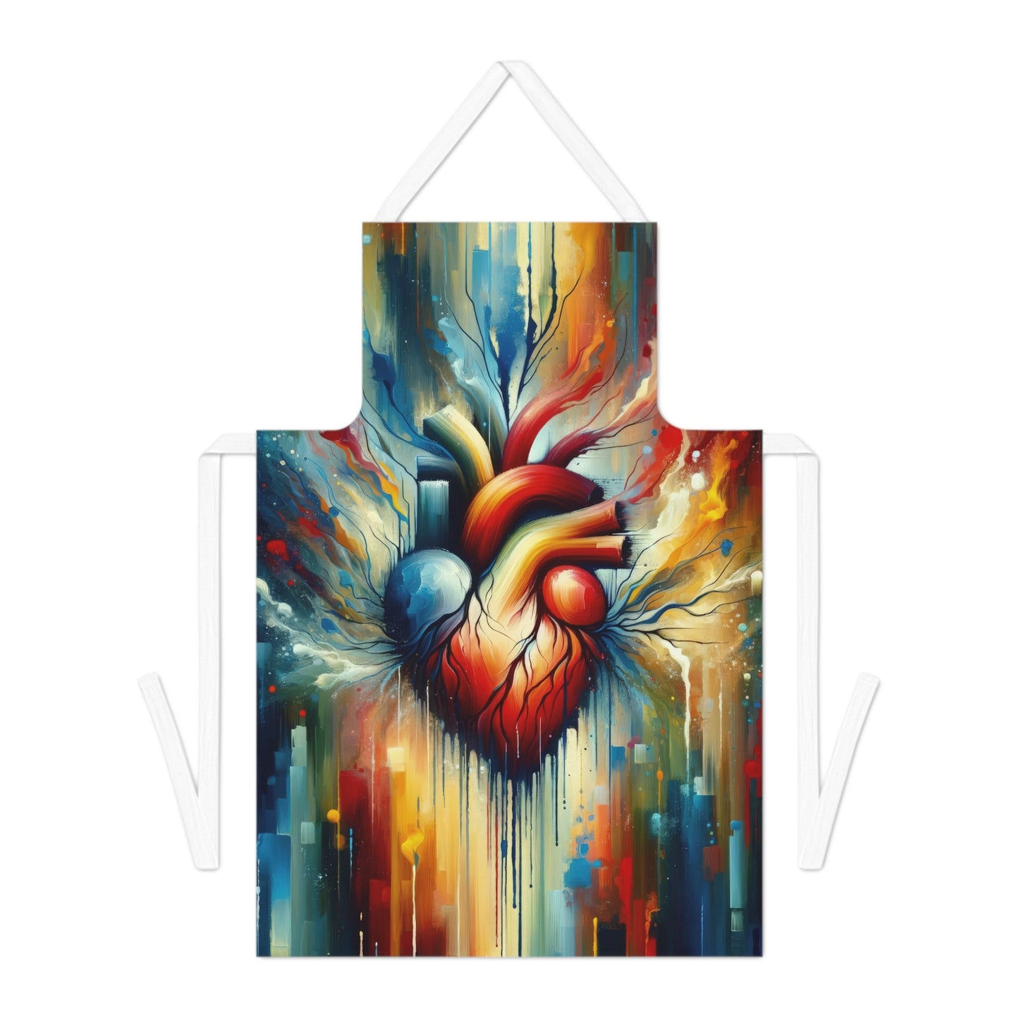 Humanity Heart Unveiled Adult Apron (AOP) - ATUH.ART