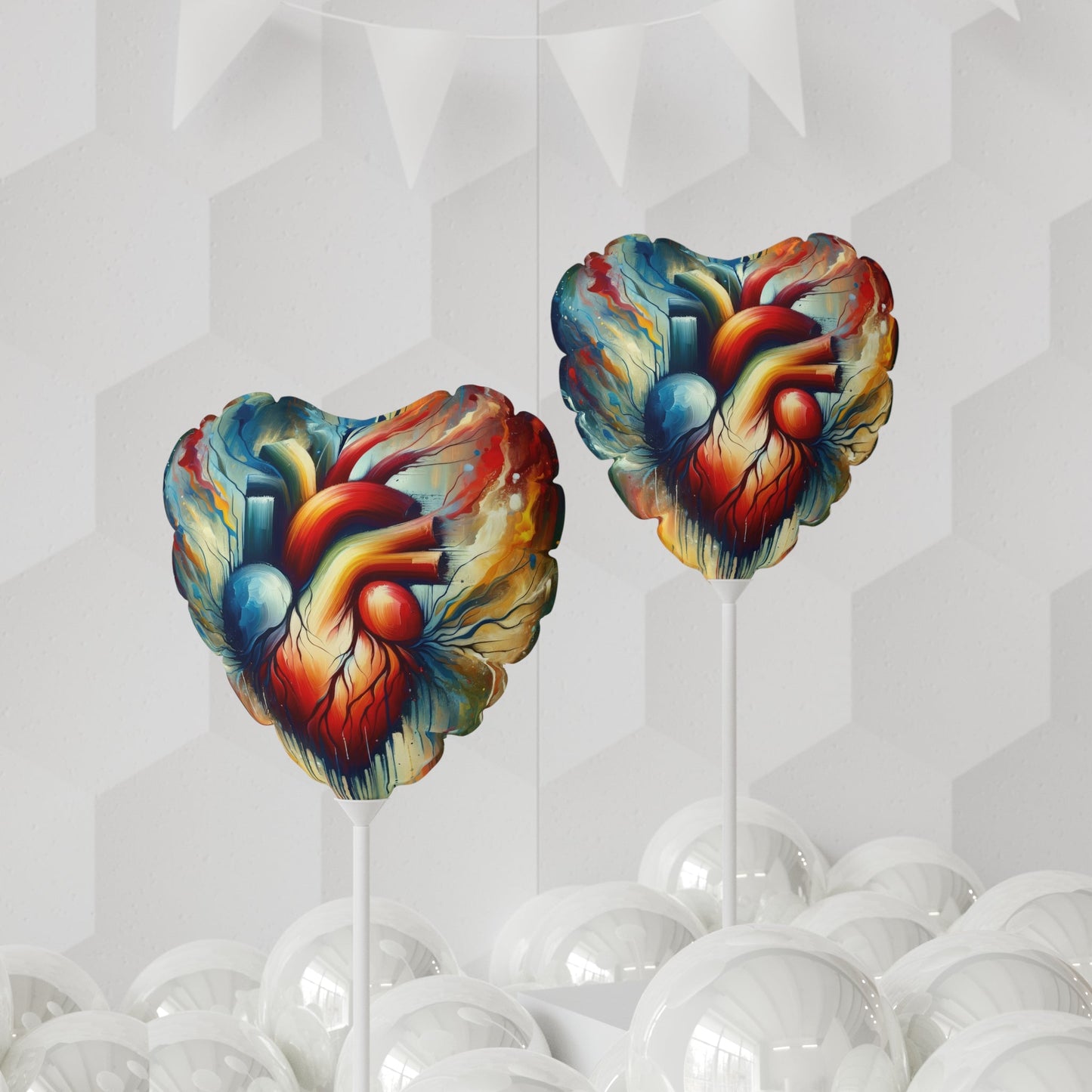 Humanity Heart Unveiled Balloon (Round and Heart-shaped), 11" - ATUH.ART