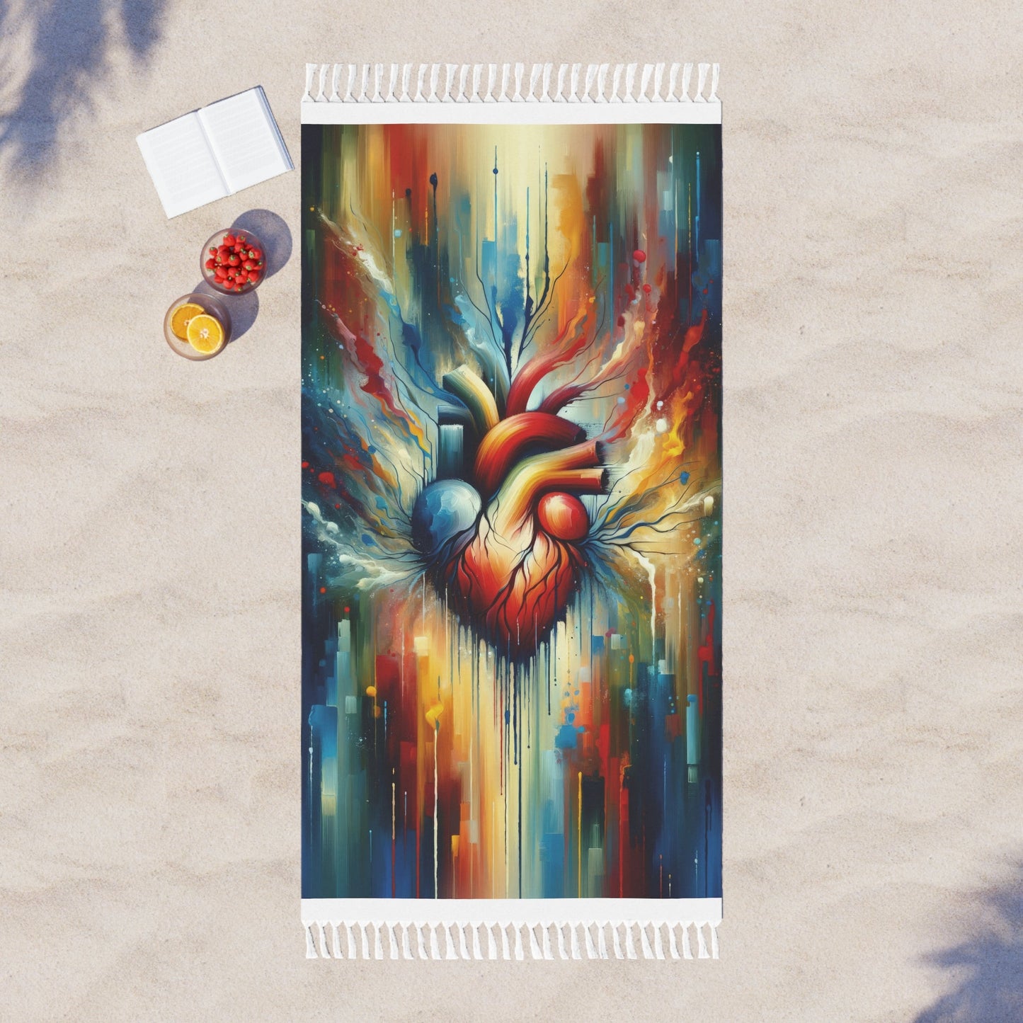 Humanity Heart Unveiled Boho Beach Cloth - ATUH.ART