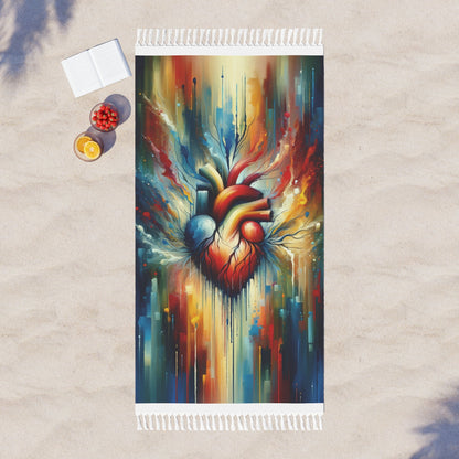 Humanity Heart Unveiled Boho Beach Cloth - ATUH.ART