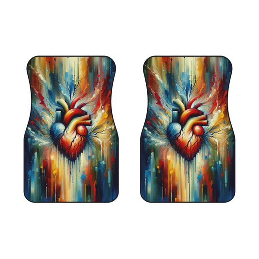 Humanity Heart Unveiled Car Mats (2x Front) - ATUH.ART