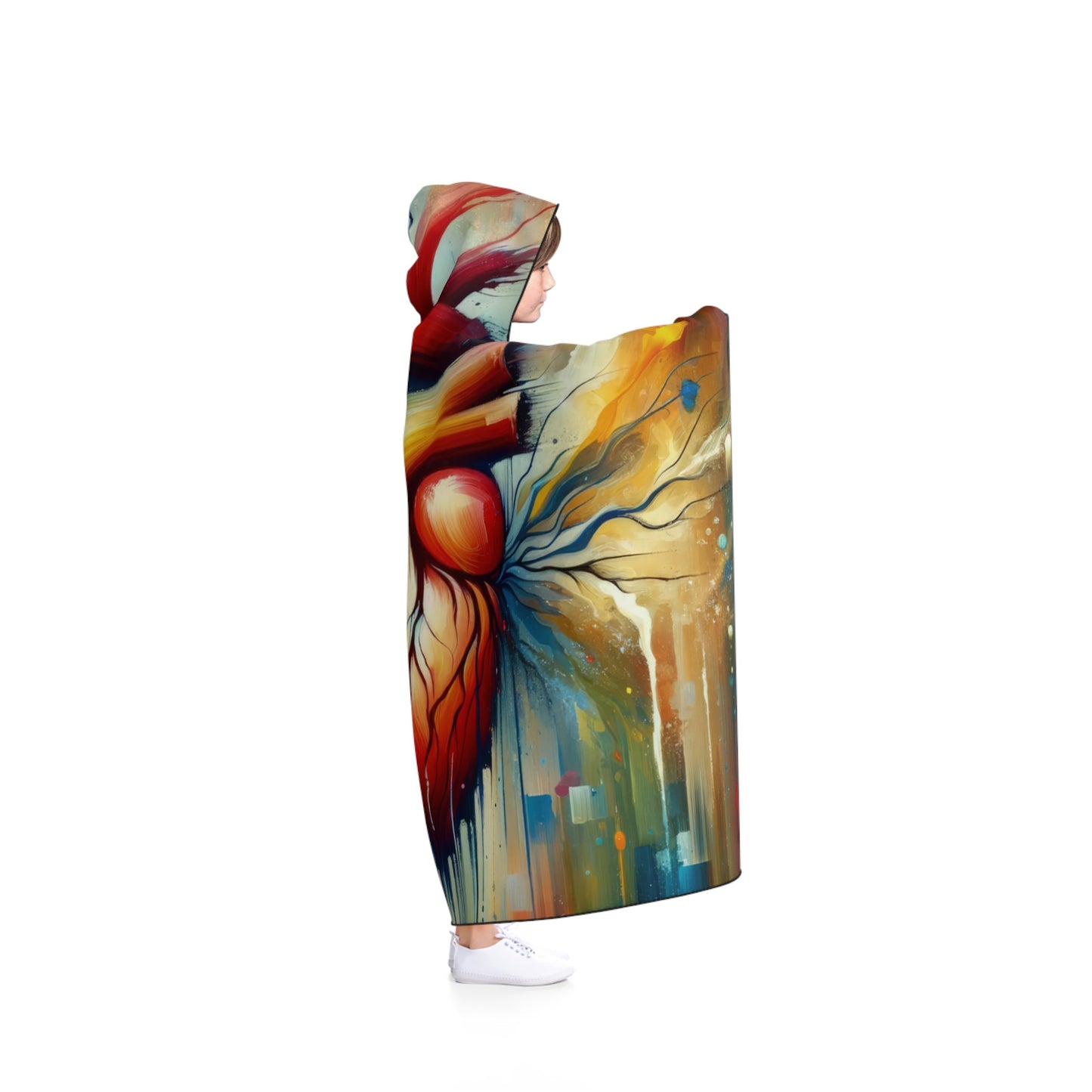 Humanity Heart Unveiled Hooded Blanket - ATUH.ART