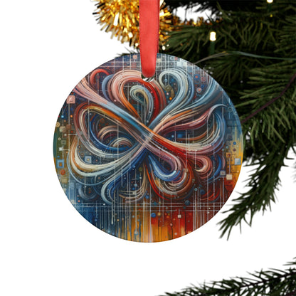 Humanity Tapestry Unification Acrylic Ornament with Ribbon - ATUH.ART