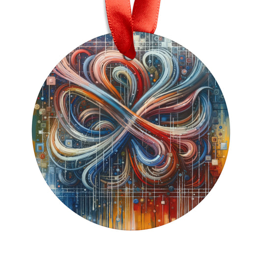 Humanity Tapestry Unification Acrylic Ornament with Ribbon - ATUH.ART