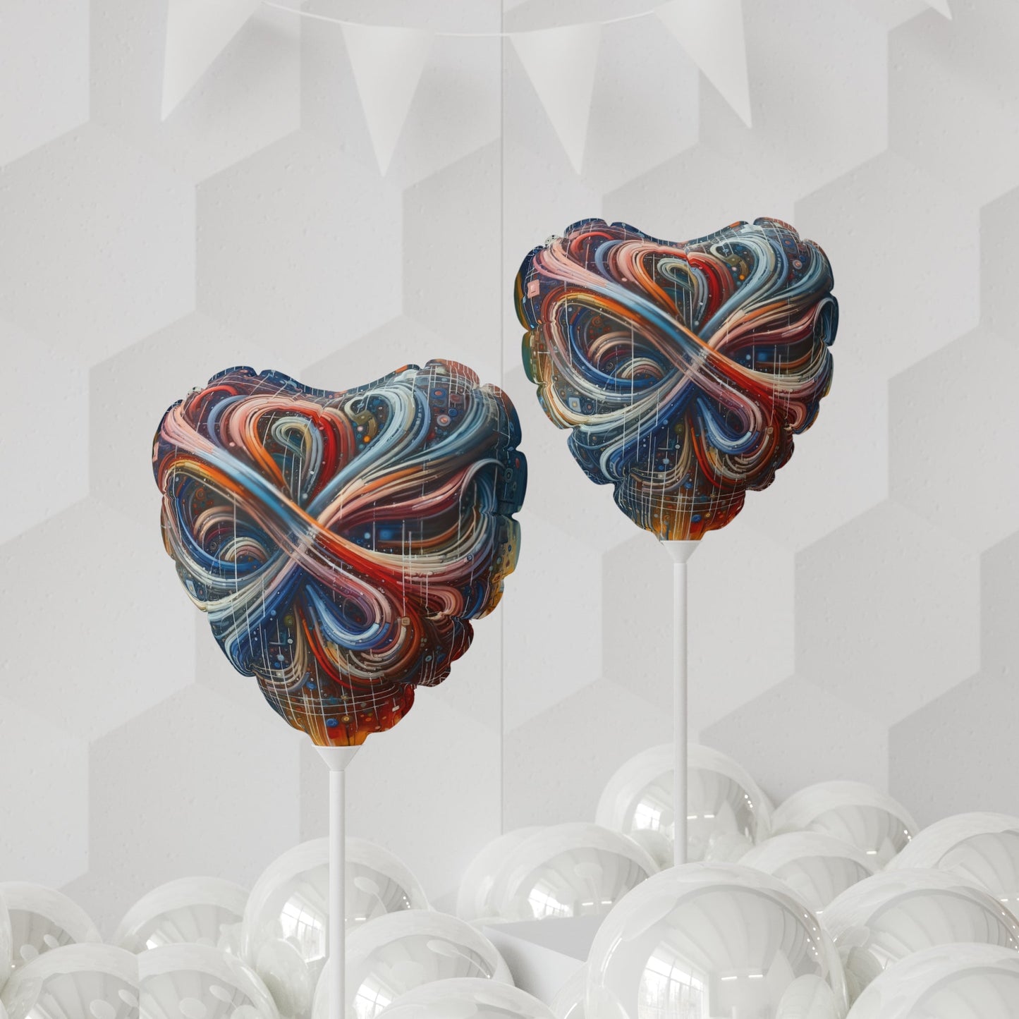 Humanity Tapestry Unification Balloon (Round and Heart-shaped), 11" - ATUH.ART