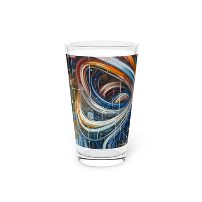 Humanity Tapestry Unification Pint Glass, 16oz - ATUH.ART