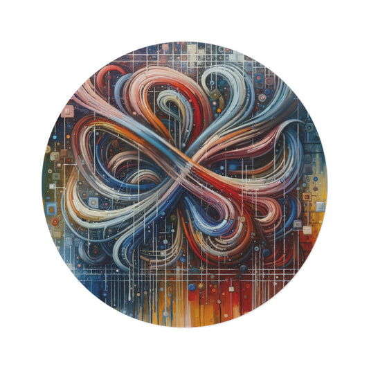 Humanity Tapestry Unification Round Rug - ATUH.ART